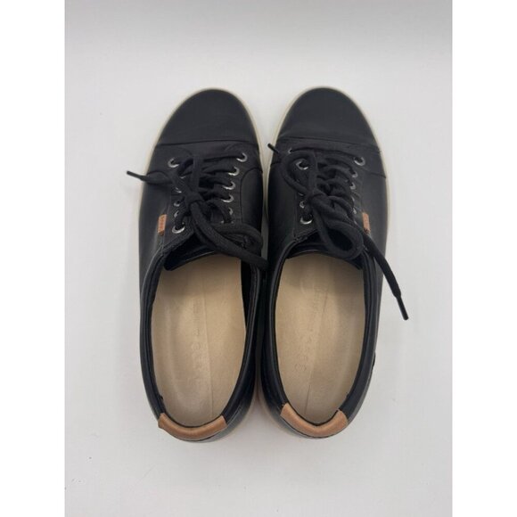 Ecco Sneakers Soft 7 Low Womens Size 9-9.5 Black Casual Walking Lace Up Shoes - Picture 8 of 16